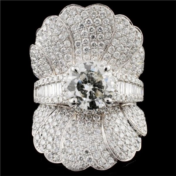 18K Gold 4.92ctw Diamond Ring