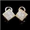 Image 2 : 18K Yellow Gold 2.82ct Diamond Earrings