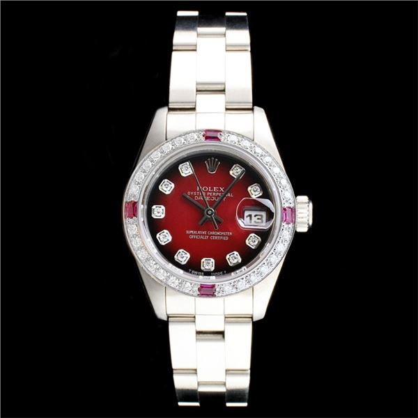 Rolex DateJust Diamond Ladies Watch