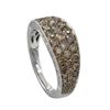 Image 2 : 14k White Gold 1.70ctw Brown/White Diamond Ring