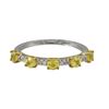 Image 1 : 14k White Gold 0.85ctw Sapphire & 0.10ct Diamond R