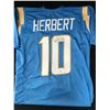Image 1 : JUSTIN HERBERT SIGNED SAN DIEGO CHARGERS FOOTBALL JERSEY (PRO CERT COA)