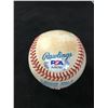 Image 2 : MICKEY MANTLE  SIGNED AND NO.7 INSCRIBED RAWLINGS BASEBALL (PSA LOA)