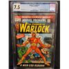 Image 1 : MARVEL COMICS NO.1 WARLOCK CGC GRADED 7.5