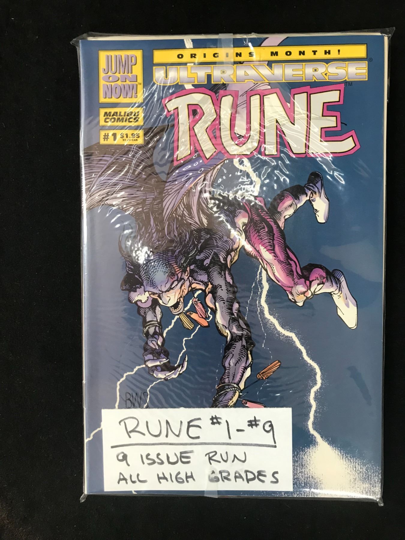 MARVEL COMICS RUNE 1-9 COMIC LOT