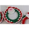 Image 3 : (4) Christmas Crochet Wreaths