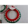 Image 4 : (4) Christmas Crochet Wreaths