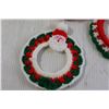 Image 5 : (4) Christmas Crochet Wreaths