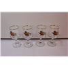 Image 6 : (4) Pheasant Themed Glasses, (4) Pheasant Themed Goblets