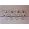 Image 7 : (4) Pheasant Themed Glasses, (4) Pheasant Themed Goblets