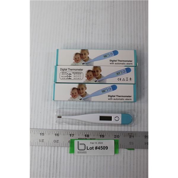 (3) Digital Thermometers (NIB)