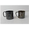 Image 4 : (2) Silver Plated Alphabet Cups