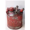 Image 2 : (2) Antique Gasoline/Oil Metal Containers