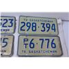 Image 3 : (6) Saskatchewan License Plates 1976, 1972