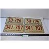 Image 1 : (2) Pairs of Saskatchewan License Plates 1975