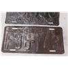 Image 3 : (2) Sandblasted Saskatchewan License Plates 1940 & 1948