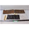 Image 1 : (3) Sandblasted Saskatchewan License Plates 1936 & 1934 & 1935 (Slight Surface Rust)