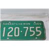 Image 3 : Pair of Saskatchewan License Plates 1969