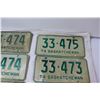Image 3 : (6) Saskatchewan License Plates 1974 - (2 Pairs)