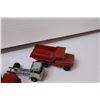 Image 5 : (8) Die Cast Vehicles: (4) Cab-Over Semi's w/Trailers, Cement Truck, Jetsons Pick-up Truck, Misc.