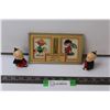 Image 1 : Asian Salt & Pepper Shakers, Advertising Thermometer - Royalite Saskatoon