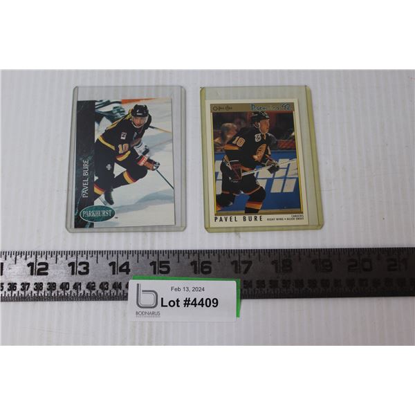 (2) Hockey Cards: 1993 & 1992 Pavel Bure OPC & Parkhurst Cards