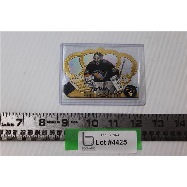 Tom Barrasso 1998 Penguins Signed Hockey Card