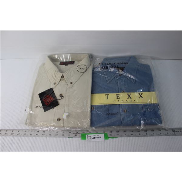 (2) Men's Shirts - XXL and 4XL