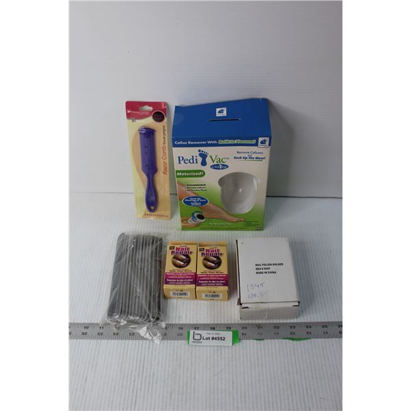 Pedi-Vac Device and Nailcare Items