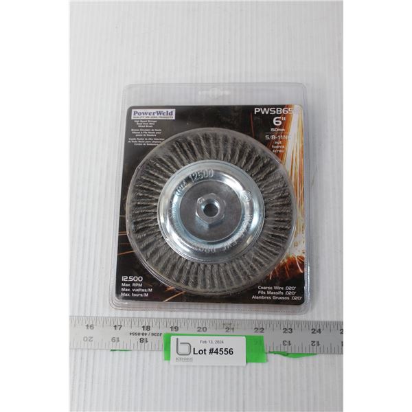 Powerweld High Speed Stringer Bead Knot Wire Wheel Brush (NIB)