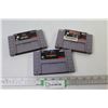 Image 1 : (3) Super Nintendo Games - Justice League, Mortal Kombat II, Mortal Kombat III
