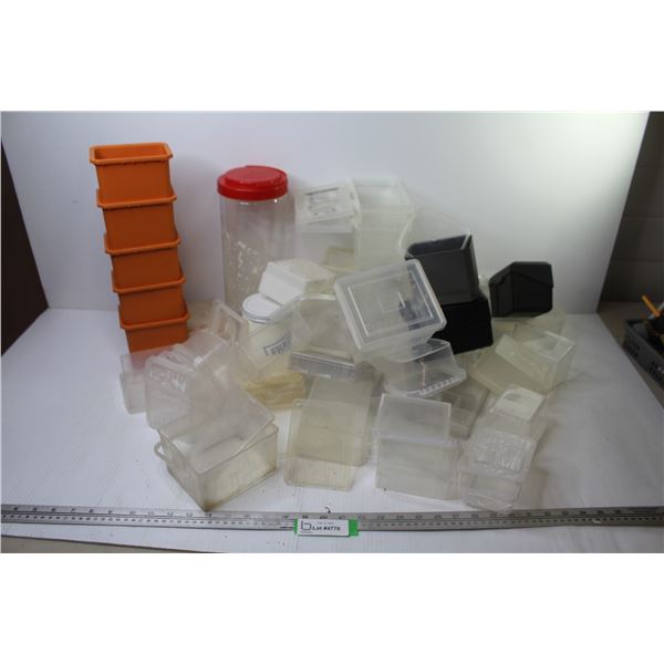 Large Assortment of Plastic Storage Containers