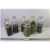 Image 1 : (6) Milk Bottles With Decorative Stones