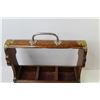 Image 4 : Vintage Wood & Metal Carrying Case/Organizer