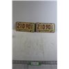 Image 1 : Pair of Saskatchewan 1971 License Plates