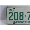 Image 2 : Saskatchewan 1968 License Plate