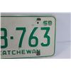 Image 3 : Saskatchewan 1968 License Plate