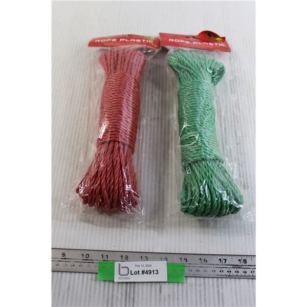 (2) Packs Rope Plastic - 30m Each