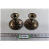 Image 1 : Pair Epon Lead Candle Holders