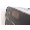 Image 2 : *Metal Travel Trunk - Latch Broken, Stamp - 23 x 16 x 16