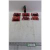 Image 1 : (6) Coca-Cola Toy Cars, Santa Bottle Ornament
