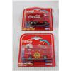 Image 2 : (6) Coca-Cola Toy Cars, Santa Bottle Ornament