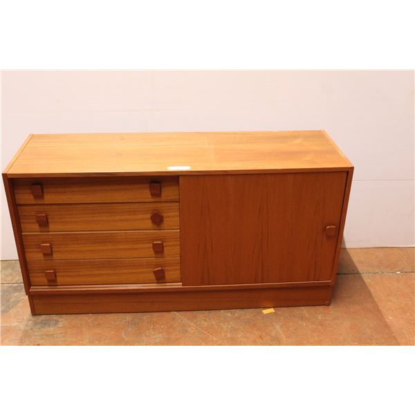 * Cabinet - Four Drawers, Sliding Door - 15" x 48" x 25"