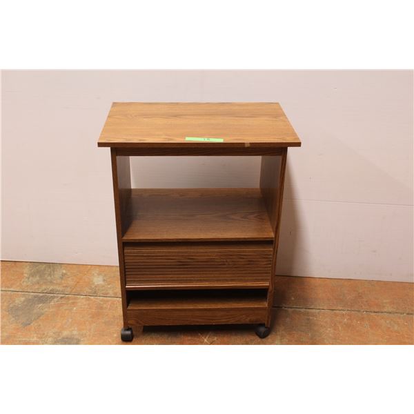 * Microwave Stand On Casters - 16" x 24" x 30"