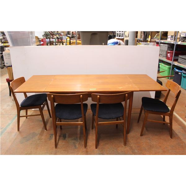 * Table - 32" x 80" (open) x 29" - (4) Chairs