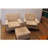 Image 1 : * (2) Arm Chairs, Matching Footstool