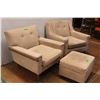 Image 4 : * (2) Arm Chairs, Matching Footstool