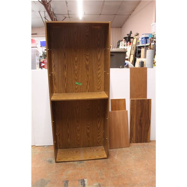 * Shelf Unit - 12" x 29" x 72", (4) Mismatched Shelves
