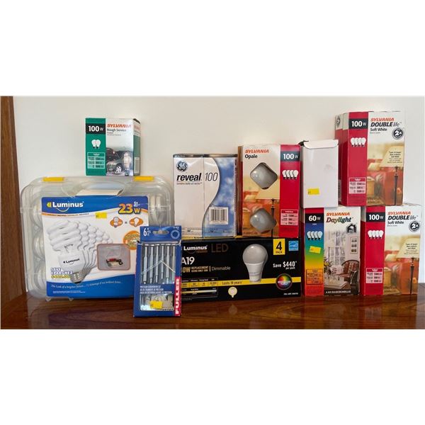 Assorted Collection Of Brand New Lightbulbs - All Brands, All Watts & More