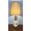 Image 1 : Vintage Mid Century Blown Glass 3 Setting Lamp - Tested 15Lx33H